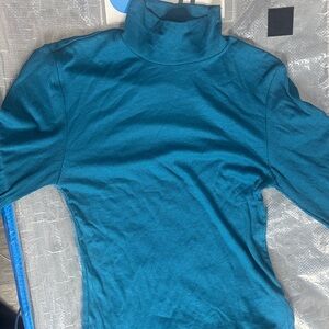 Teal Women's Turtleneck Top